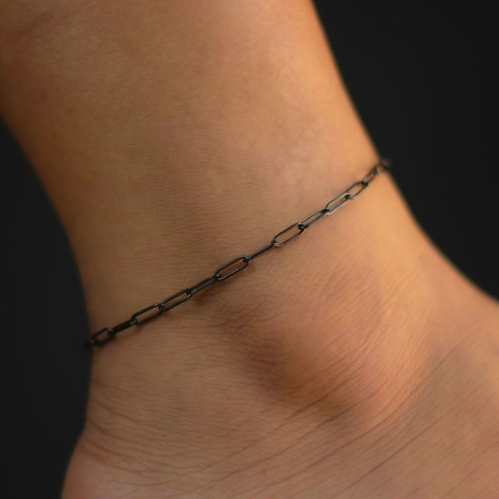 3mm Paperclip Anklet