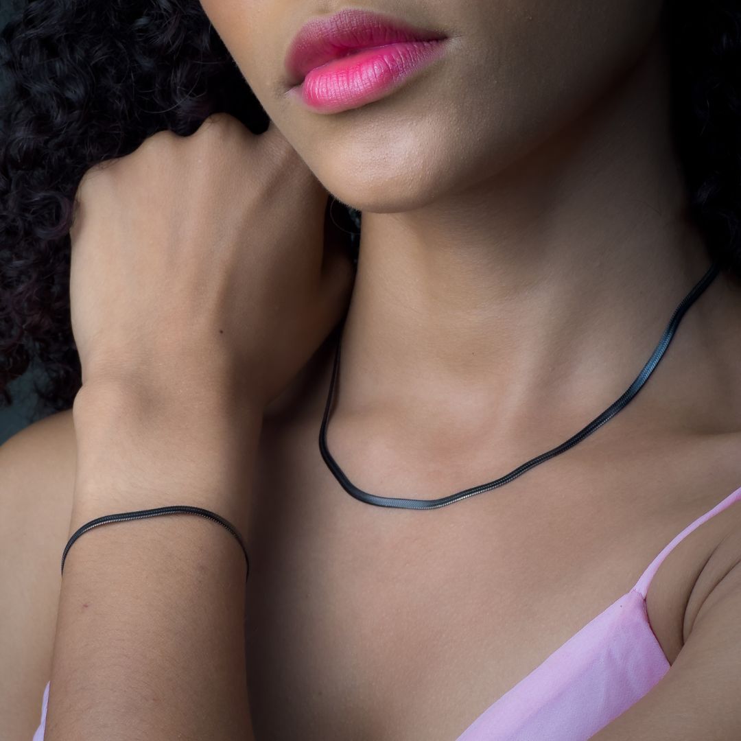 3mm Herringbone Necklace