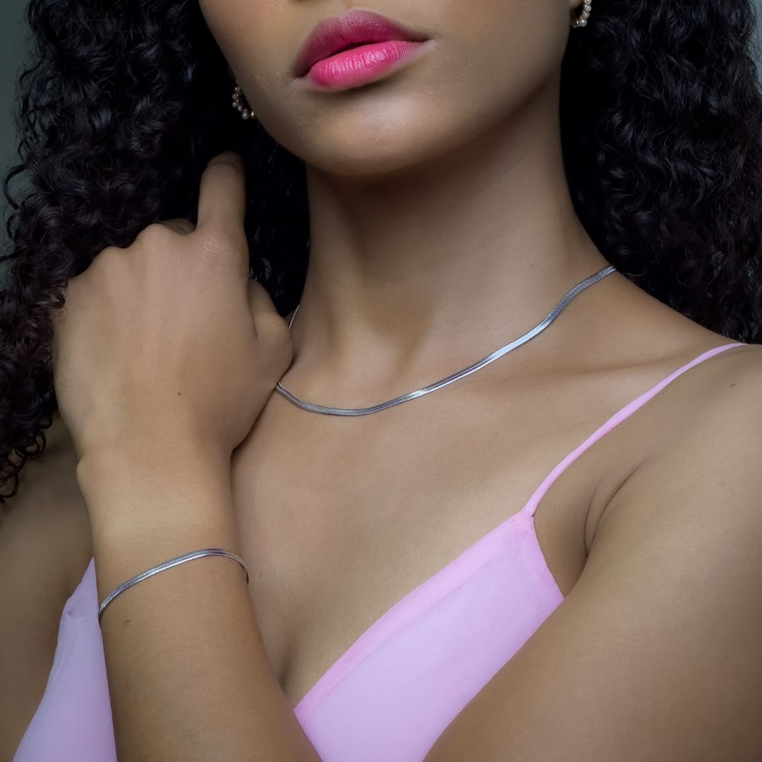 3mm Herringbone Necklace