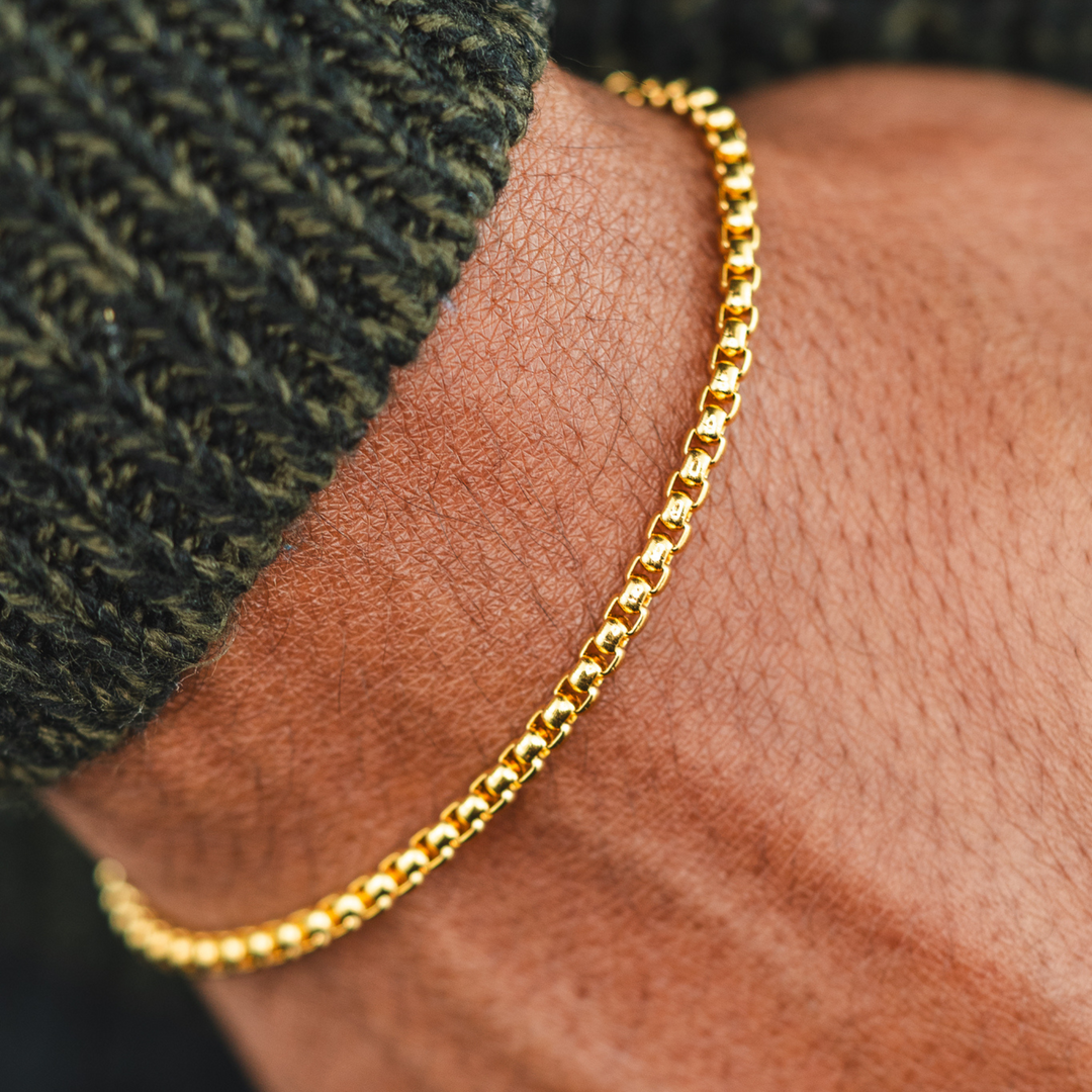 3mm Round Box Bracelet