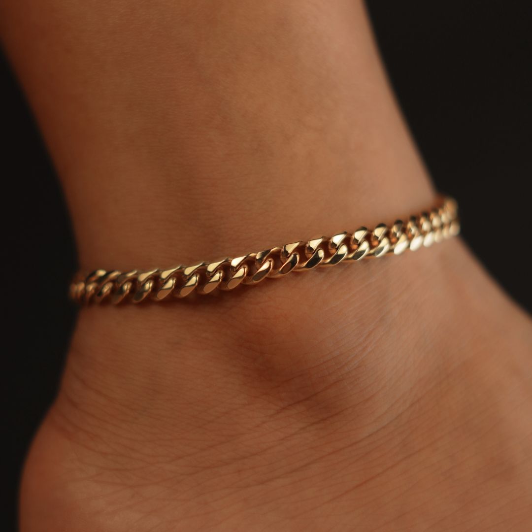 7mm Cuban Anklet