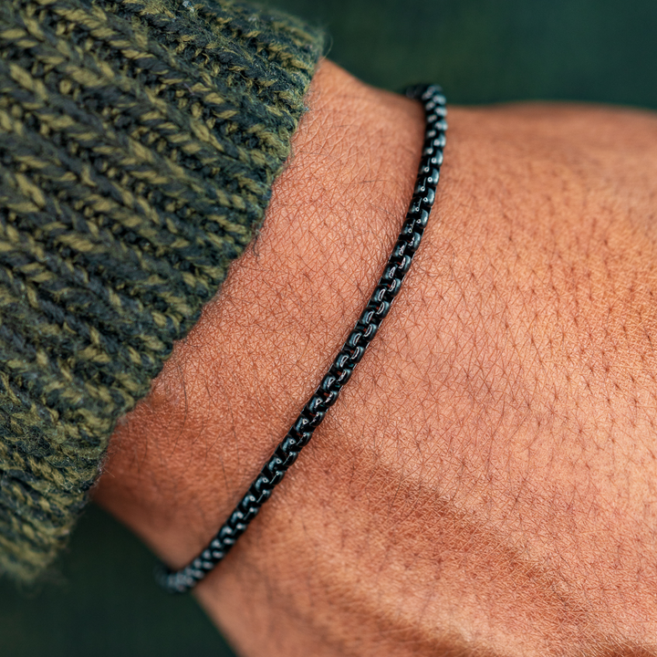 3mm Round Box Bracelet