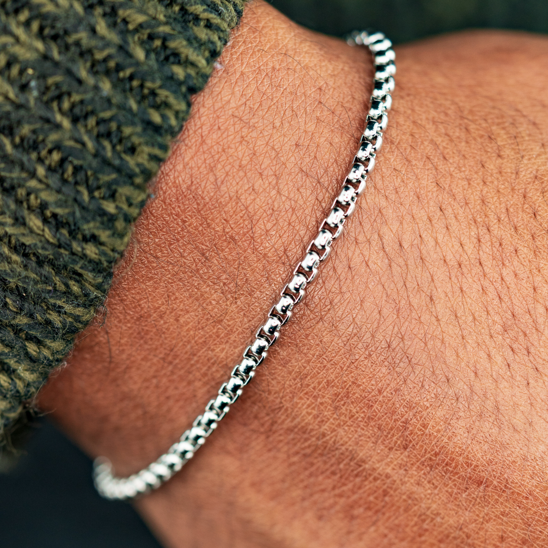 3mm Round Box Bracelet