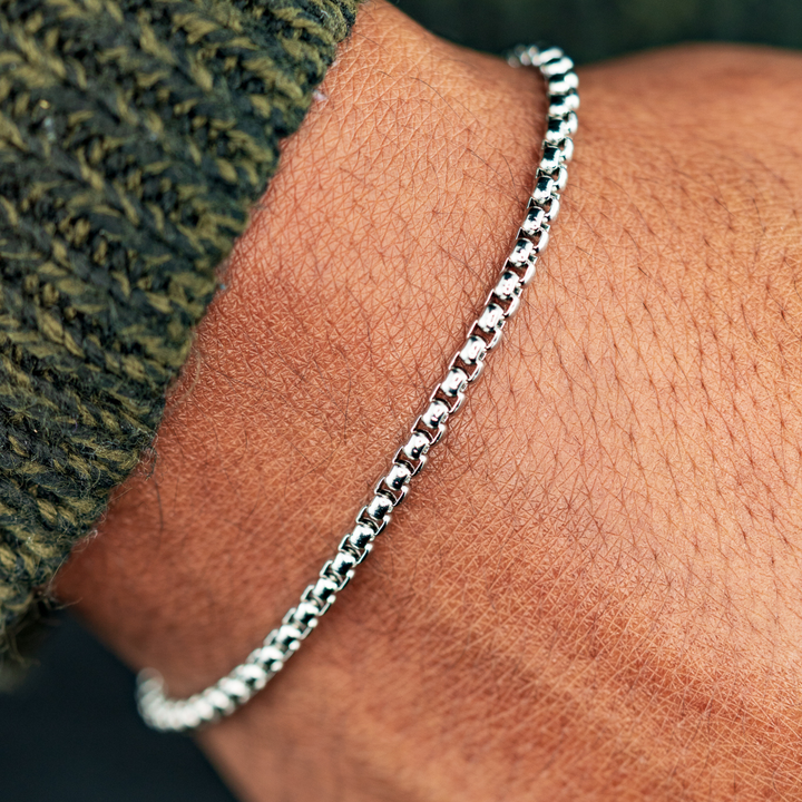 3mm Round Box Bracelet