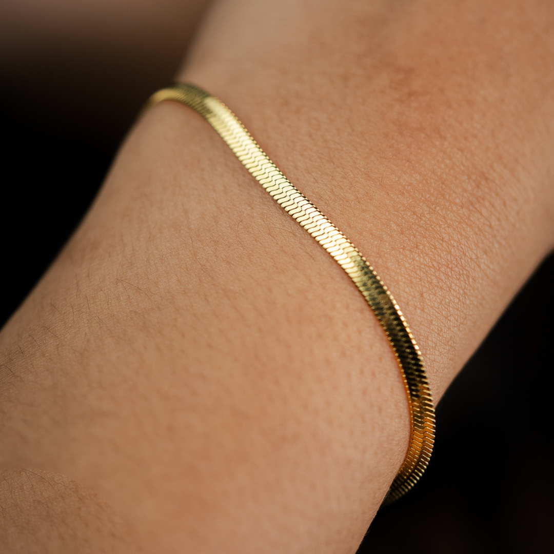 3mm Herringbone Bracelet