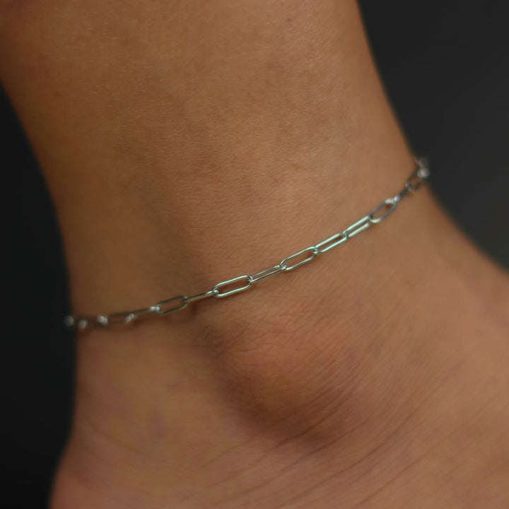 3mm Paperclip Anklet