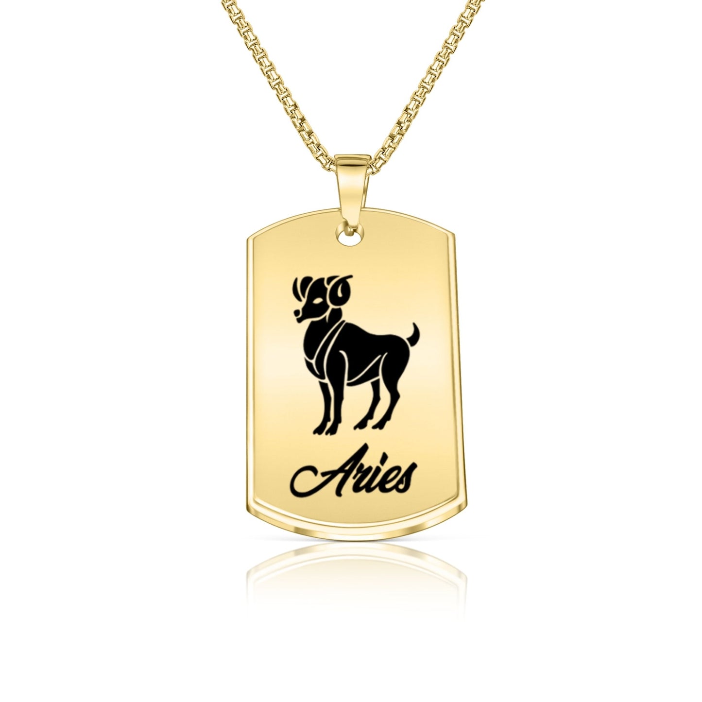 Zodiac Military Necklace