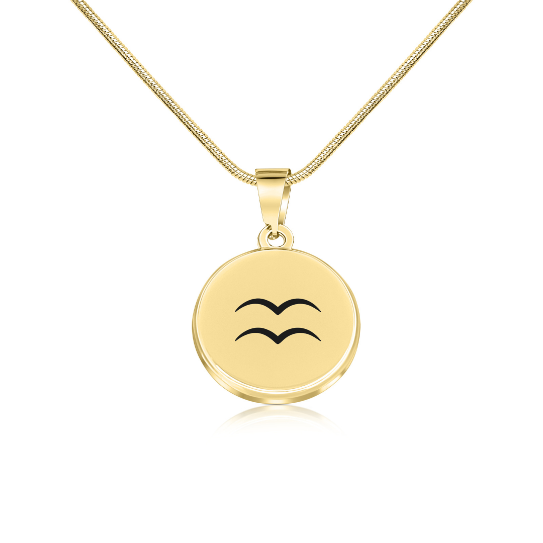 aquarius zodiac horoscope ladies necklace