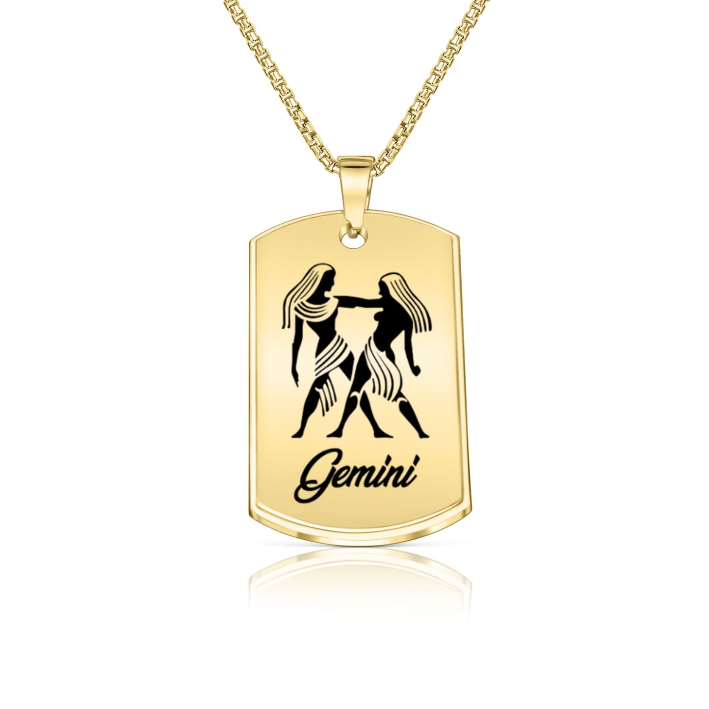 Zodiac Military Necklace