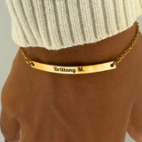 Minimal Chain Personalized Bracelet