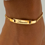 Figaro Chain Personalized Bracelet