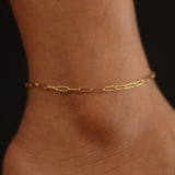 3mm Paperclip Anklet