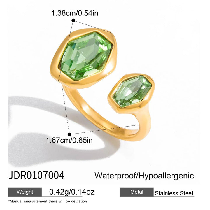 Green Zircon Ring