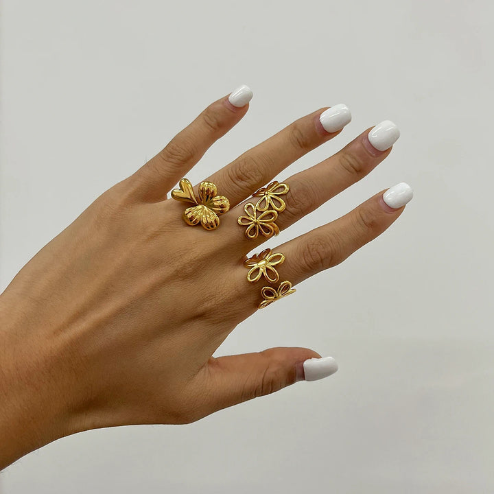 Wire Flower Ring