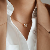 Butterfly Pearl Necklace