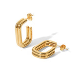 Double U Hoop Earrings