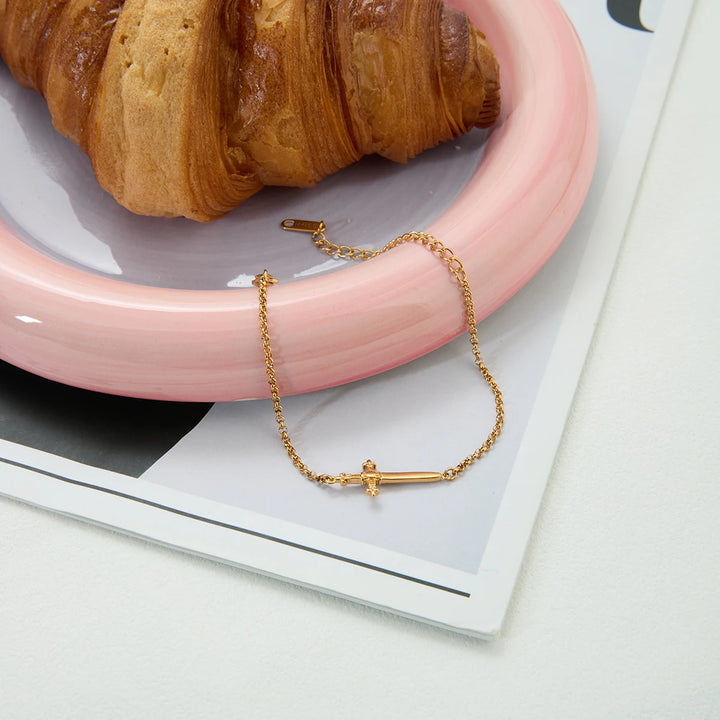 Pearl &amp; Cross Bracelet