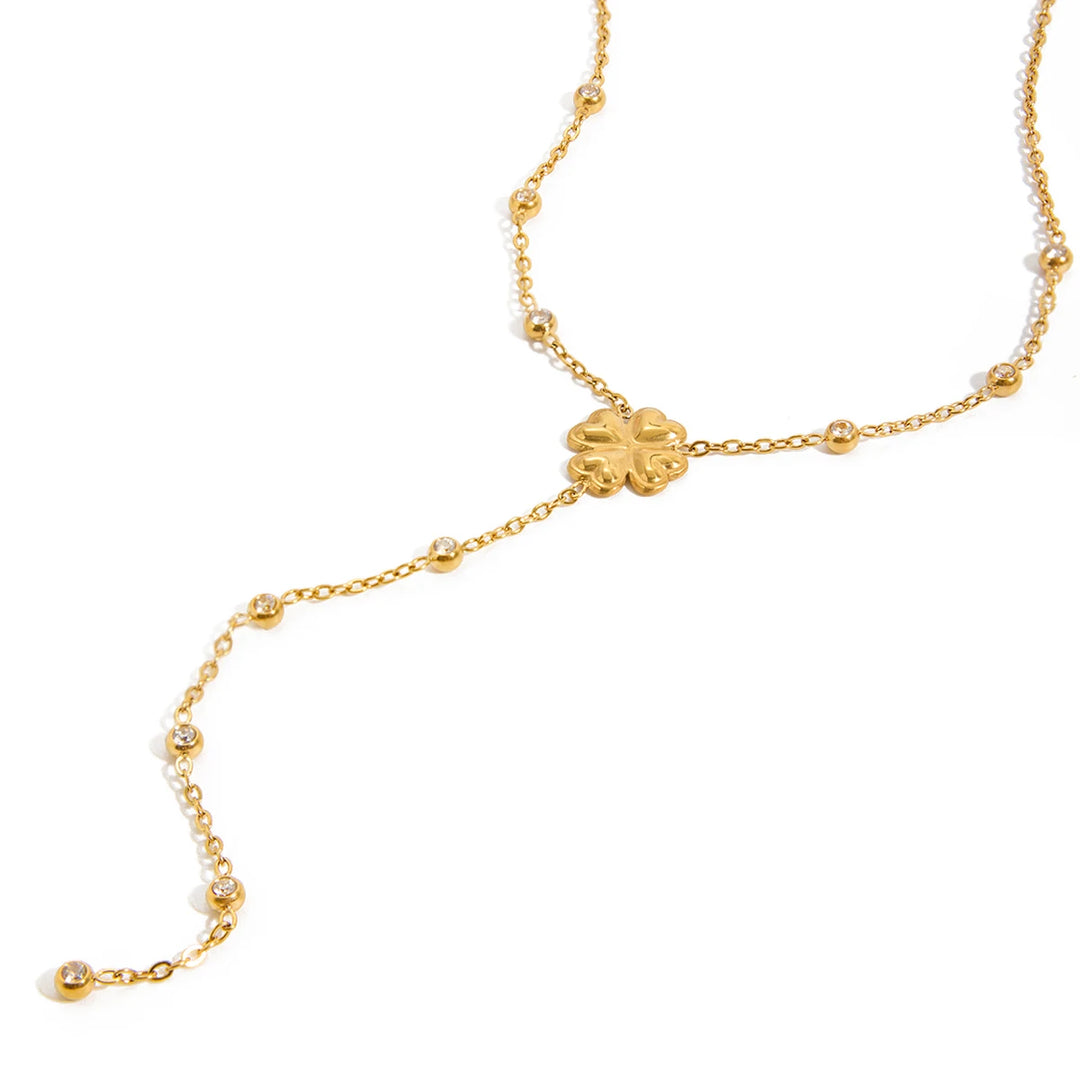 Clover Lariat Necklace