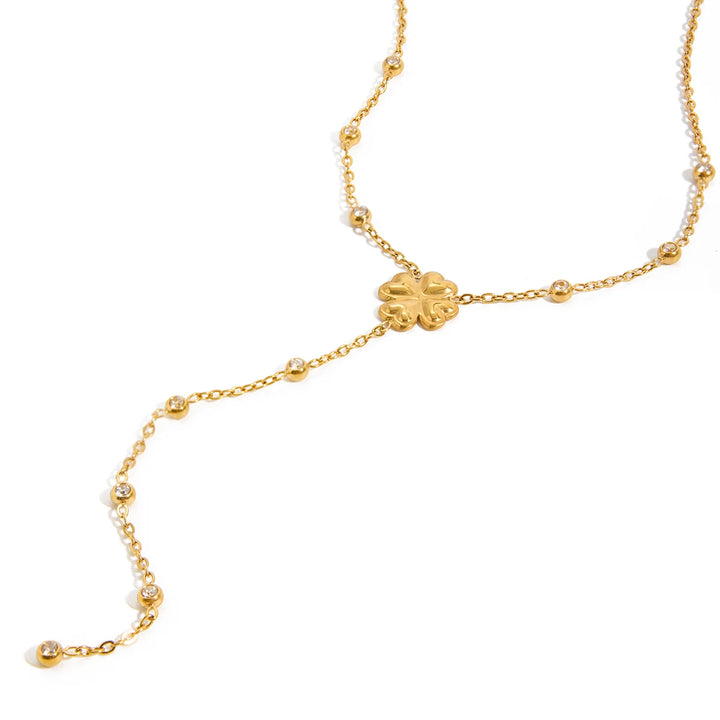 Clover Lariat Necklace