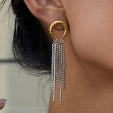 Moon Thread Earrings