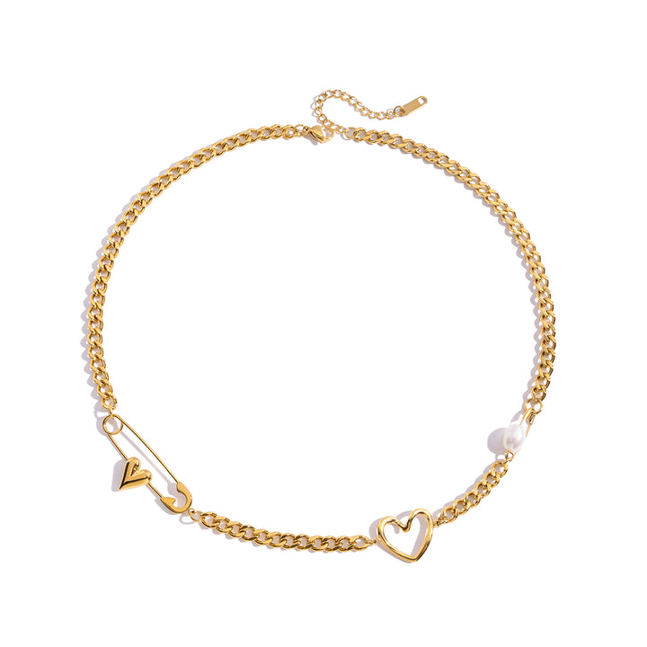Pinned Heart Necklace