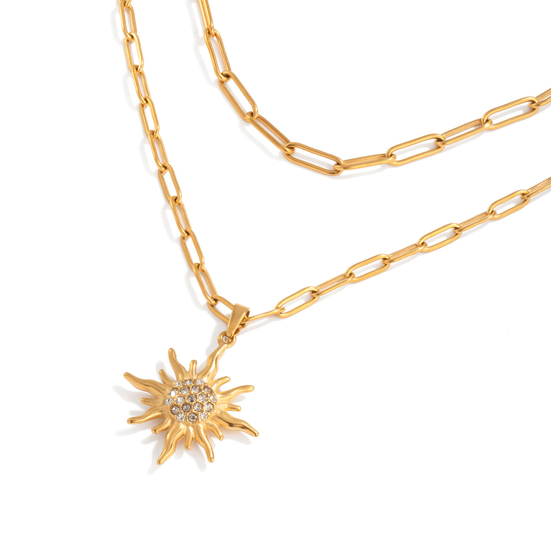 Sunburst Layered Necklace