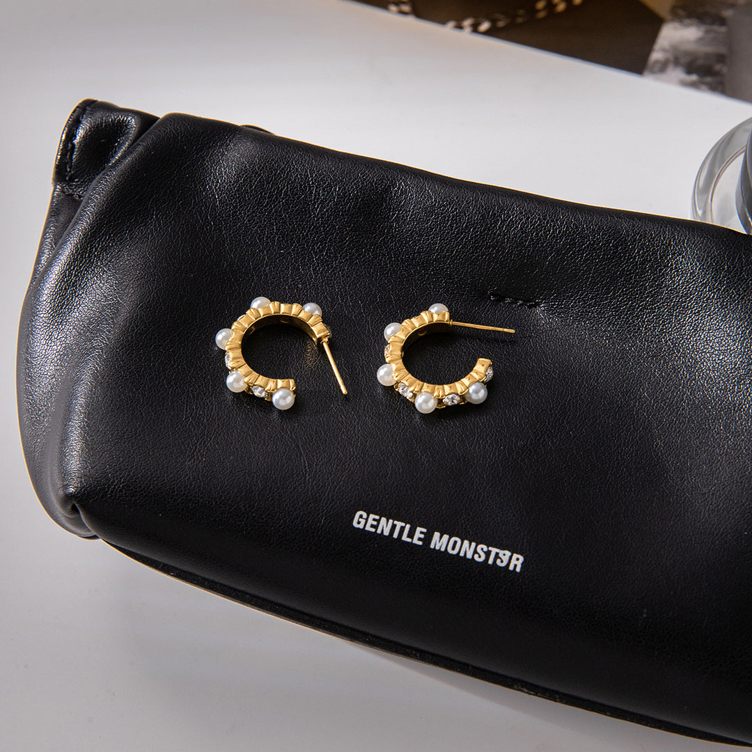 Pearl Luxe Hoops