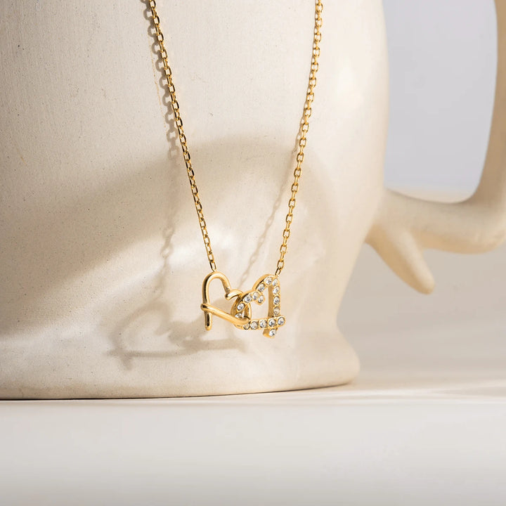 Ribbon Heart Necklace