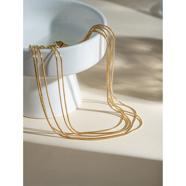Serene Layered Snake Chain