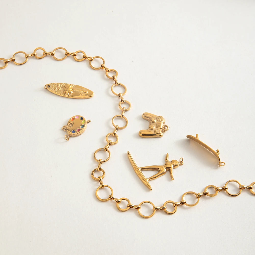 Chunky Rolo Chain Necklace