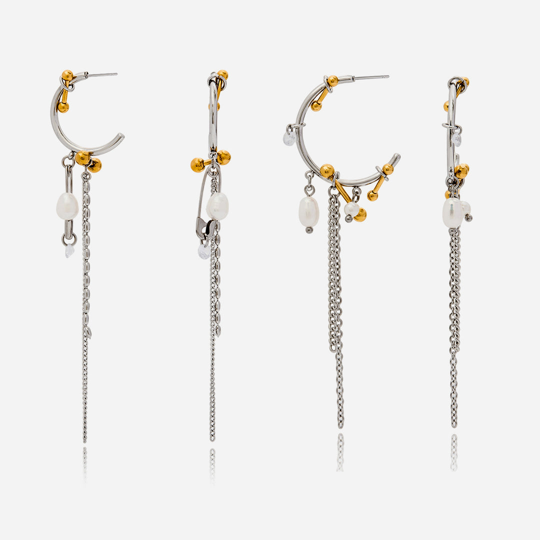 Luna Chain Hoops