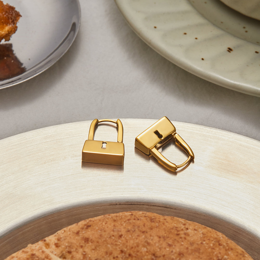 Lock Earrings