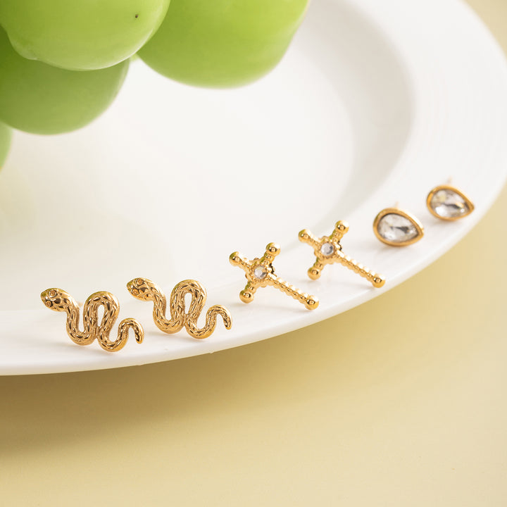 Trinity Stud Set (3 Pairs)