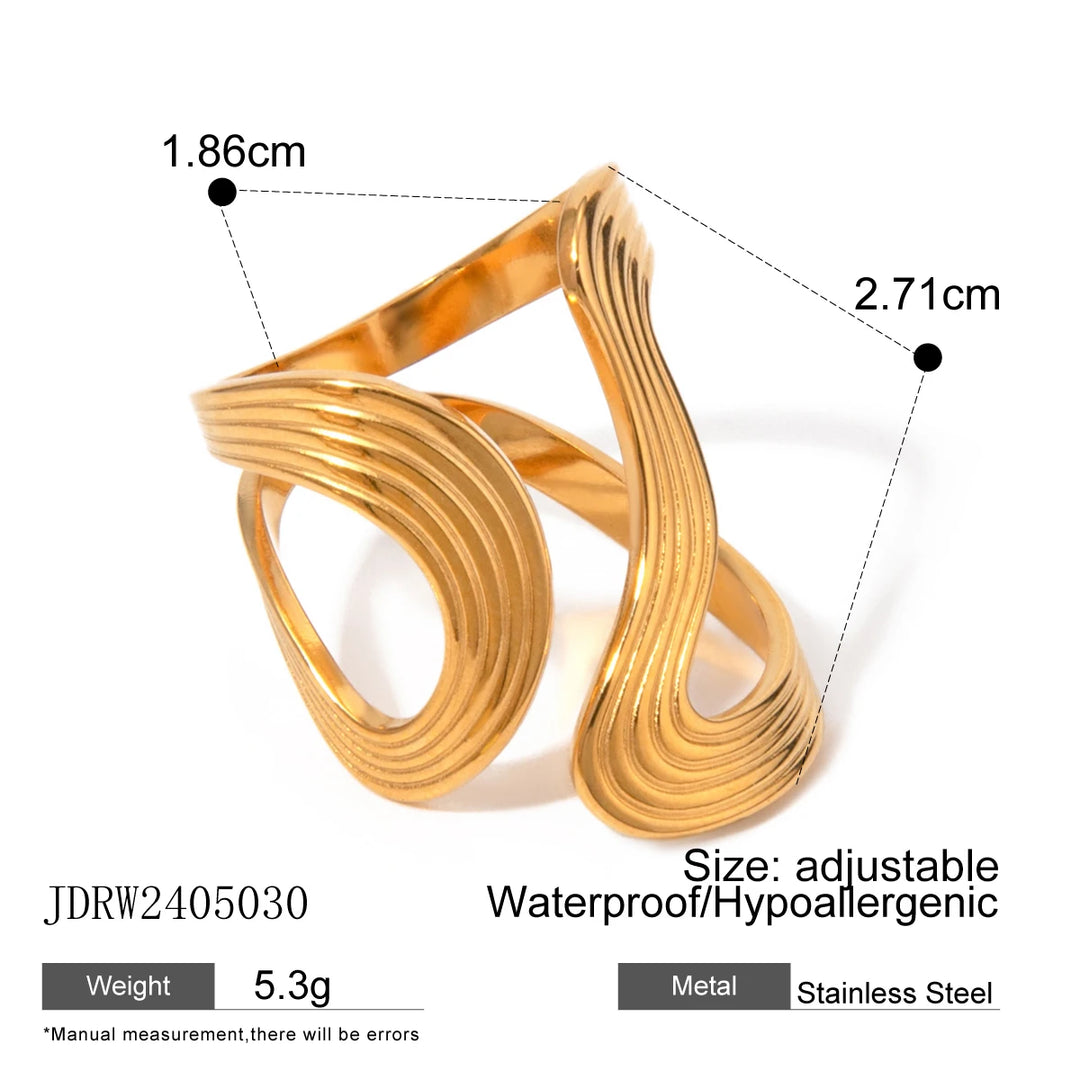 Golden Wave Ring gold