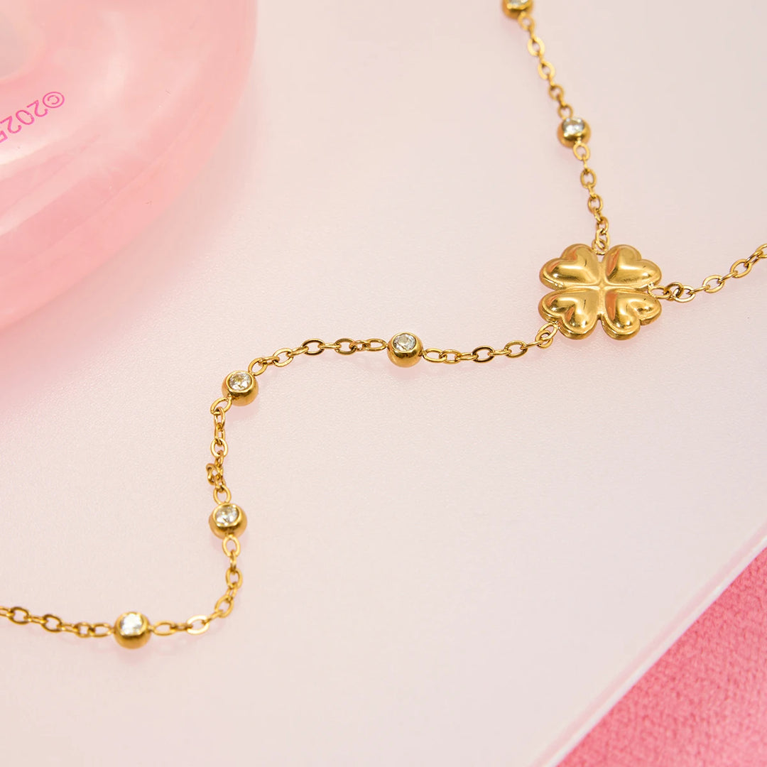 Clover Lariat Necklace