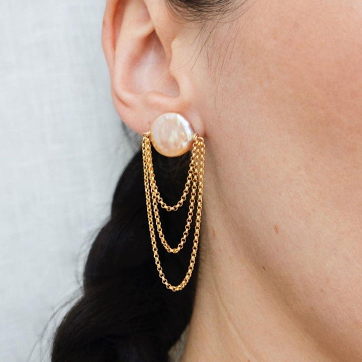 Pearl Cascade Drop Earrings
