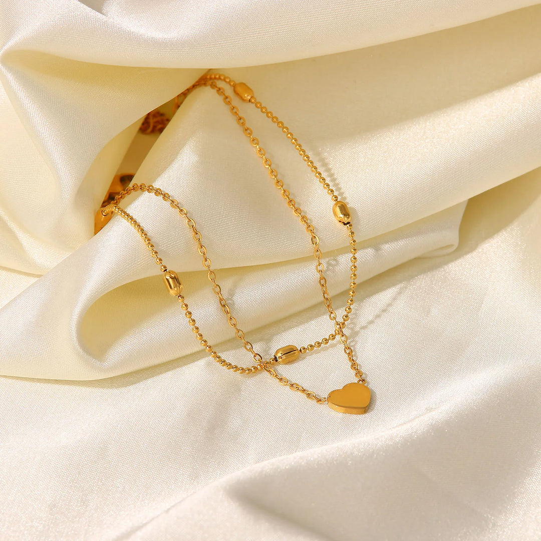Heart Charm Anklet