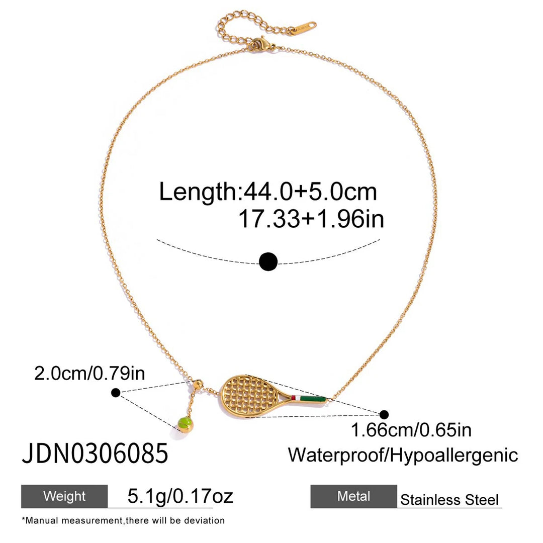 Tennis Racket Necklace