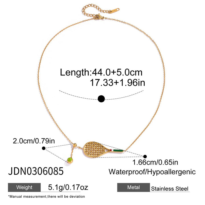 Tennis Racket Necklace