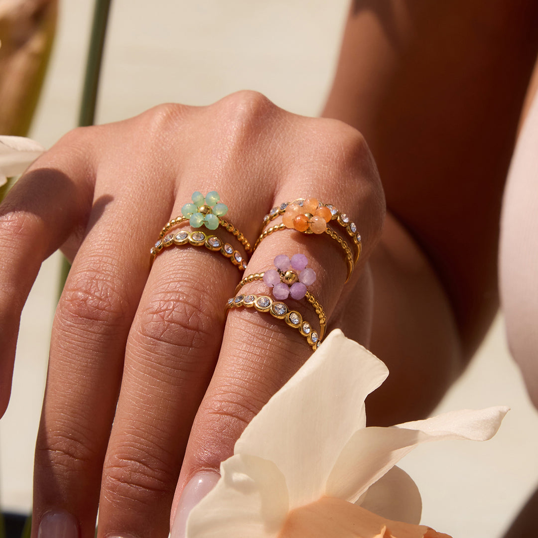 Floral Gemstone Ring