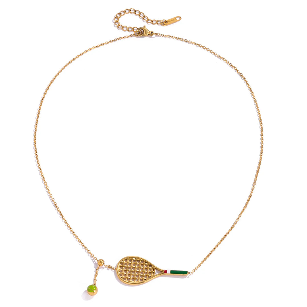 Tennis Racket Necklace