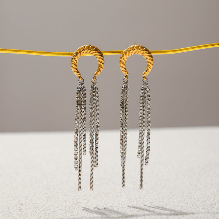 Moon Thread Earrings