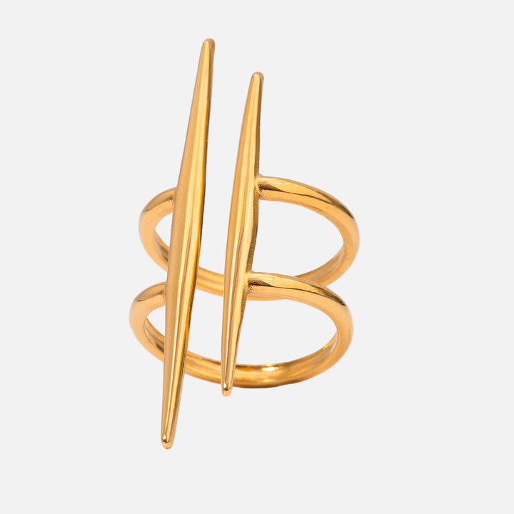 Double Spike Ring