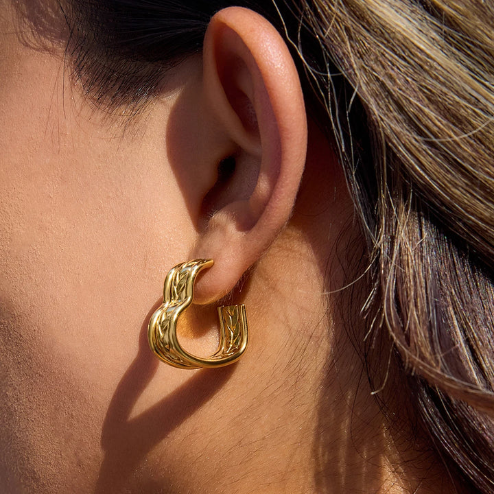 Rope Texture Hoops