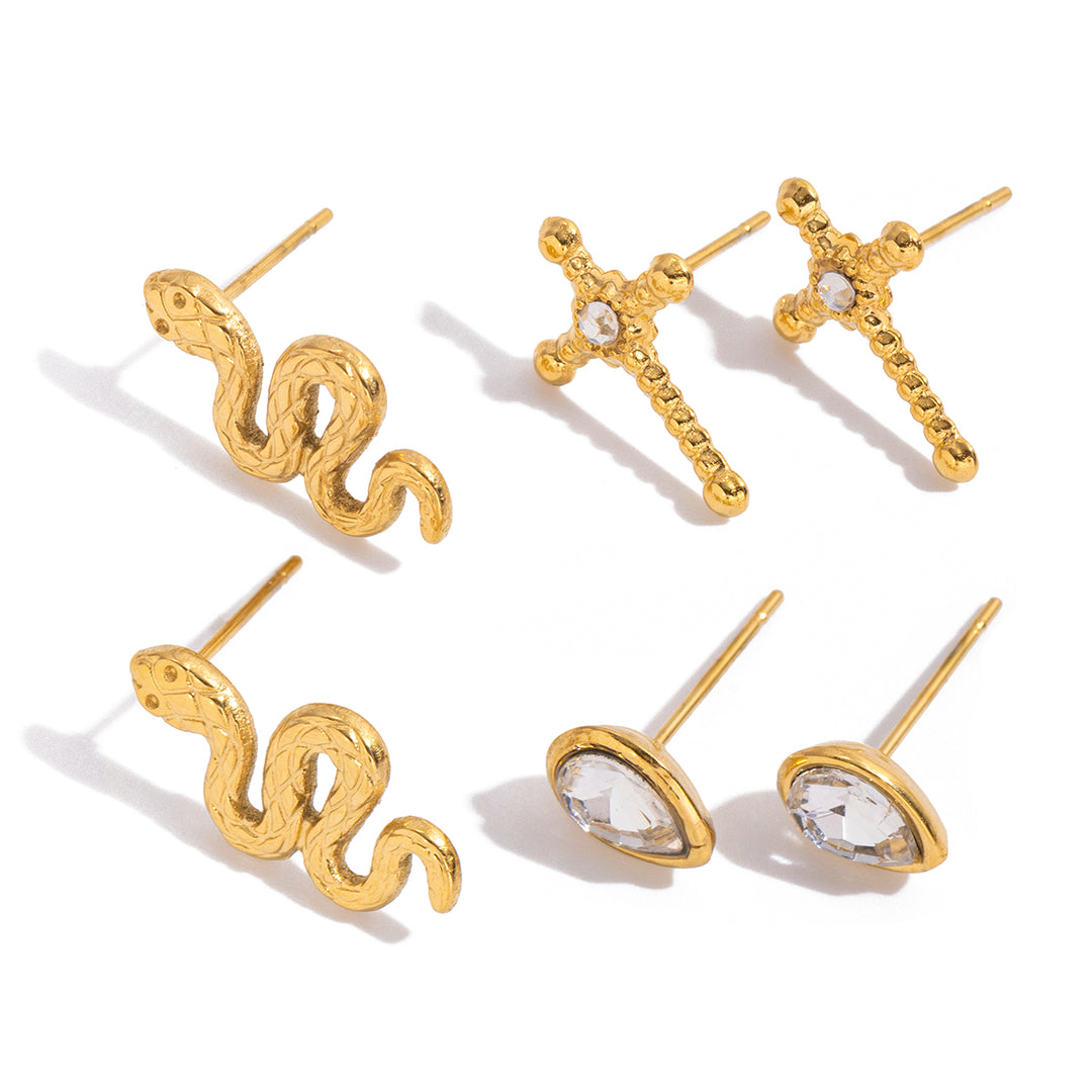 Trinity Stud Set (3 Pairs)