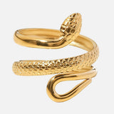 Classic Texture Snake Ring