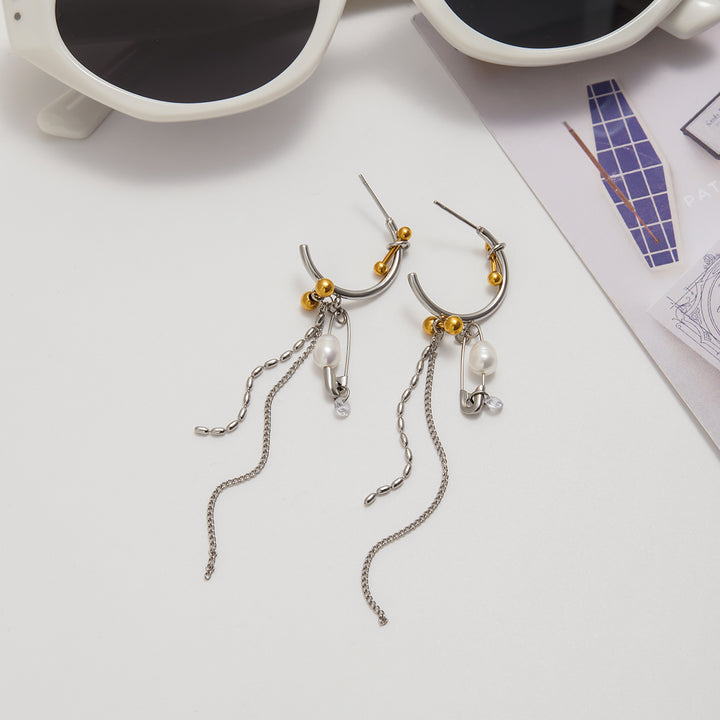 Luna Chain Hoops