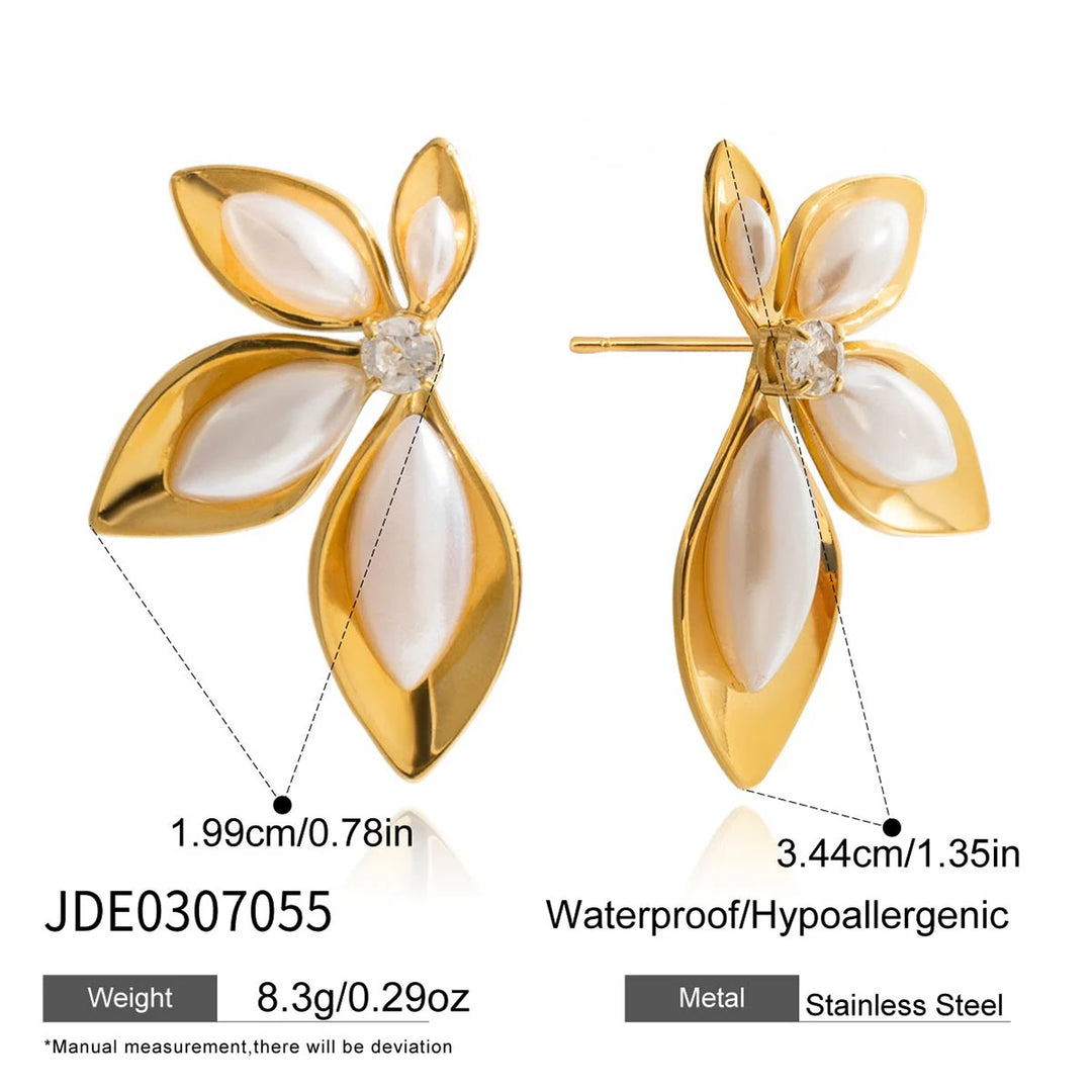 Pearl Lily Earrings