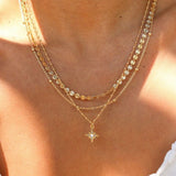 Triple Layer Star Necklace
