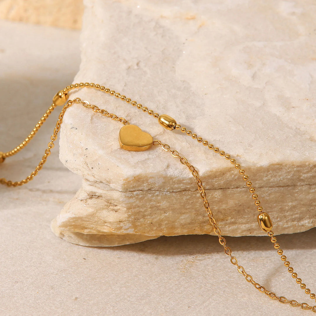Heart Charm Anklet
